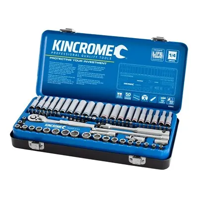 KINCROME Socket Set 1/4  Inch Drive 82 Piece METRIC & IMPERIAL HEX TORX K28003 • $168.88