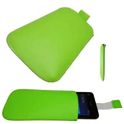 Caseroxx Slide-Pouch For Samsung I8160 Galaxy Ace 2 In Green Made Of Faux Leathe • £6.01