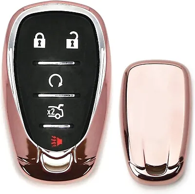 Glossy Pink Smart Key Fob Shell For Chevy Camaro Malibu Cruze Spark Volt Bolt • $9.99