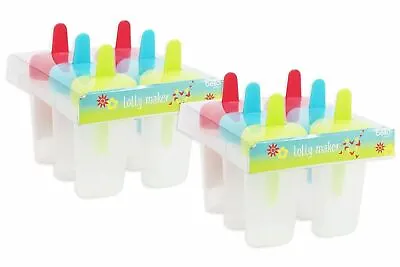 Mini Ice Lolly Mould Reusable Ice Cream Popsicle Makers Party Makes 12 Lollies • £6.49