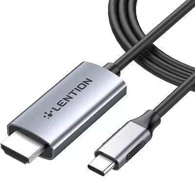 LENTION 6FT USB C To HDMI 2.0 Cable Adapter (4K/60Hz) Compatible 2023-2016 Ma... • $34.22