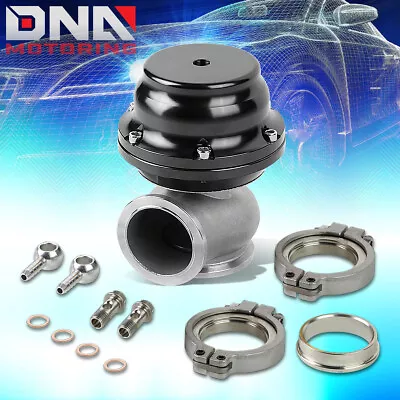 $57.67 • Buy 44mm Turbocharger Exhaust Manifold Turbo Boost Black V-band Clamp Wastegate Kit