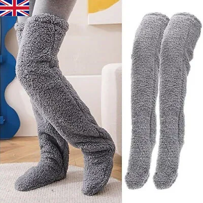 New Snugglepaws-Sock Slipper Plush Cozy Fuzzy Socks Women Warm Soft Fluffy Thick • £6.99