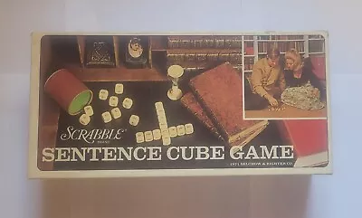 Scrabble Sentence Cube Game Vintage 1971 Selchow & Righter Free Shipping • $22.50