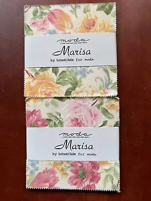 Moda Charm Packs  5in “ ~ MARISSA  From MODA ~ 2 Charm Packs ~ Florals • $10