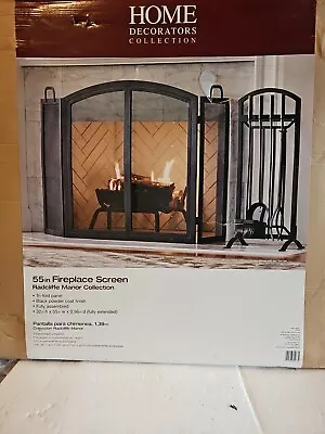 Home Decorators Radcliffe Manor 55  Fireplace Screen Black# Kd6042b • $125