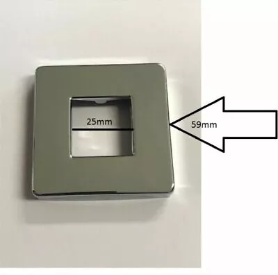 £7.99 • Buy Square Shower Arm Cover Plate/Back Plate Chrome