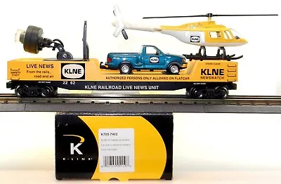 K-Line O #K705-7402 TV Operating Camera Car W/ Truck & Helicopter ~ T209 • $74.95