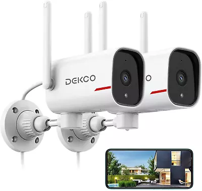 Outdoor Security Camera 1080P Pan Rotating 180° Wired Wifi Cameras • $90.98