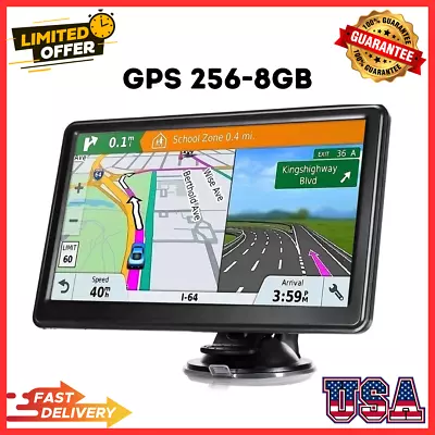 Car Truck GPS Navigation 7 Inch Touch Screen 2023 Maps Spoken Direction 256-8GB* • $75.19