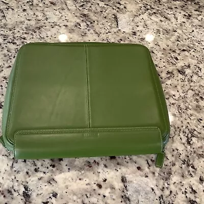 LEVENGER Green Quality Leather Laptop Bag Case Carrier Zip Around Pocket - 14.5” • $19.99