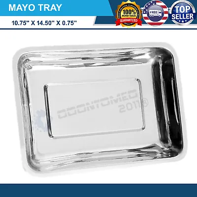 Mayo Tray 10.75  X 14.50  X 0.75  Instruments Tray Medical Dental Clinic Tattoo  • $16.90