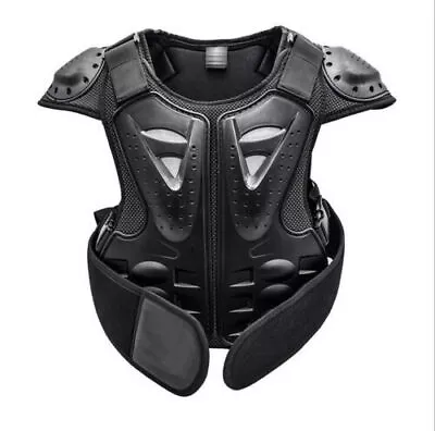 Child Peewee Kid Youth Body Armour Motocross MX Jacket Dirt Pit Bike Gear BLACK • $40.45
