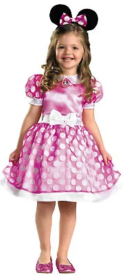 Disney Club House Minnie Mouse Pink Polka Dot Costume Dress Toddler Girls 2T • $18.95