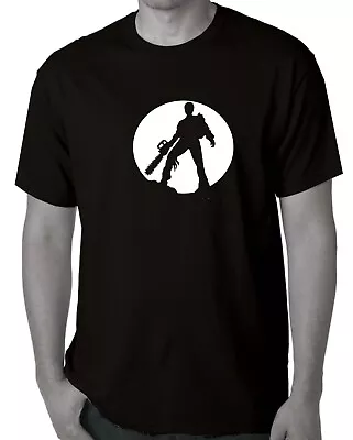 Funny T-Shirts Evil Dead Movie Alex Chainsaw 3xl Men's Retro Black Tee • $15.99