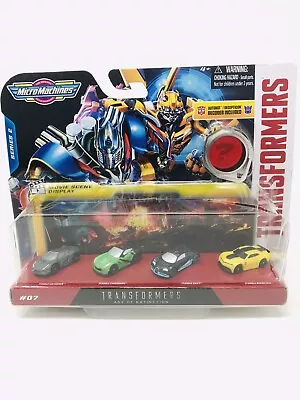 Micro Machines Transformers Age Of Extinction S2 Set 7 Bumblebee Mini Cars NEW • $9.99