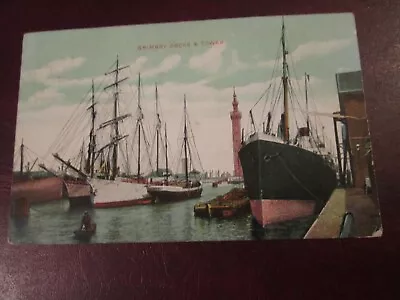 £1.99 • Buy Postcard Of Grimsby Docks & Tower (1908 Posted)