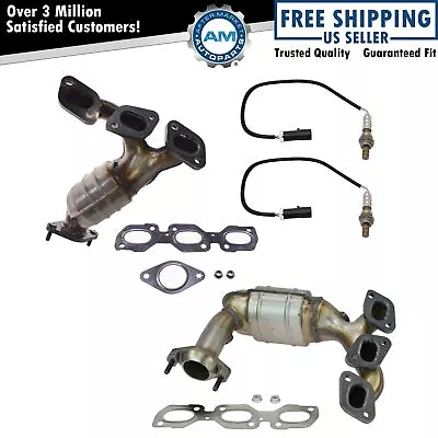 Front & Rear Exhaust Manifold Catalytic Converter Pair W/ O2 Sensors For Escape • $475.86