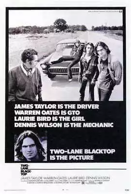 398357 TWO LANE BLACKTOP Movie Dennis Wilson Warren Oates WALL PRINT POSTER US • $74.95