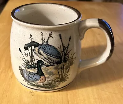 Vintage Himark Mug Stoneware Birds Geese Japan • $10