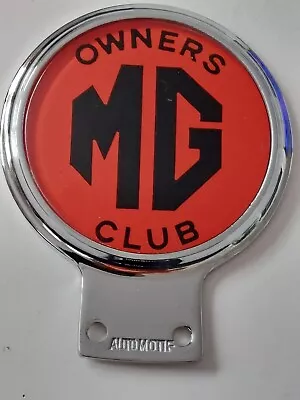 MG VINTAGE OWNERS CLUB CAR BADGE By AUTOMOTIF..9cm DIAMETER..SUPER CONDITION  • £19.50