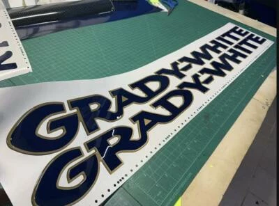 $189 • Buy  Grady White Decal Emblem Oem Colors 3d Embosed Domed