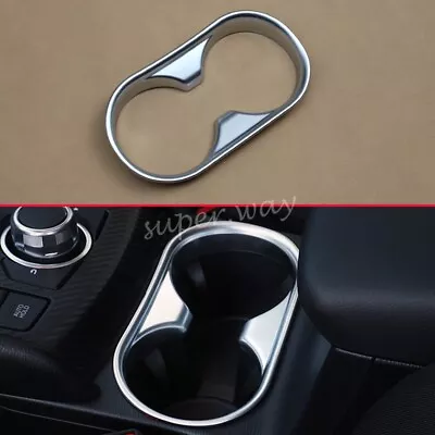 Front Interior Cup Holder Cover For Mazda CX-5 KF 2017-2022 Pearl Chrome Trims • $31.14