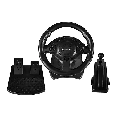 £83.17 • Buy Racing Game Steering Wheel Pedals Kit Driving Simulator For   One/360 PC
