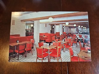 Postcard PA Pennsylvania Mt. Pocono Mount Airy Lodge Coffee Shop Interior View • $3.49