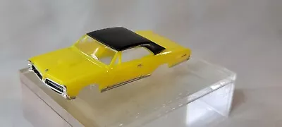 1967 Pontiac GTO Yellow/Black Roof Model Motoring Ho Slot Car Body ONLY • $12.98