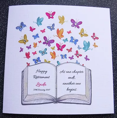 £3.99 • Buy Handmade Personalised Retirement Card,retirement Book
