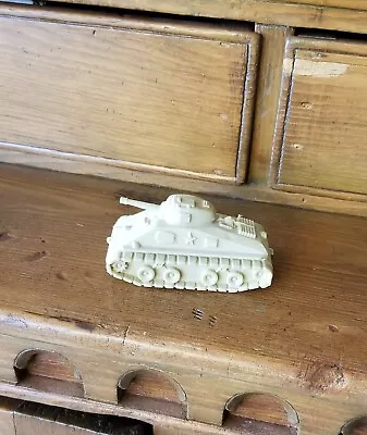 Vintage Desert Tan Army Tank Playset Old Toy Battleground Unknow Maker Marx?? • $14.99