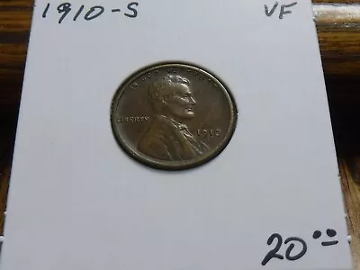 1910-S Lincoln Wheat Cent - Very Fine Condition • $12.50