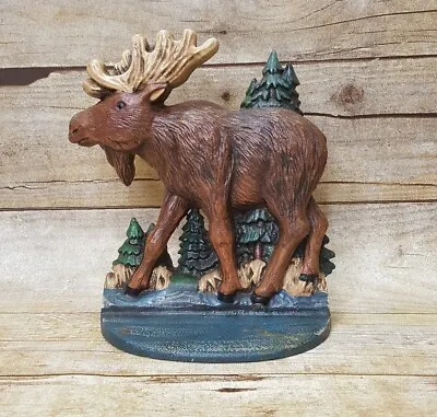 Midwest Cannon Falls Moose Doorstop Cast Iron Bookend MCF Importers • $24