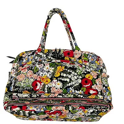 Vera Bradley Metropolitan Messenger Computer Bag Poppy Fields Crossbody Strap • $74.88