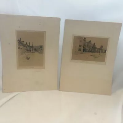 2 MARJORIE C.BATES Colored PRINTS Signed In Print Worcestershire/BroadwayVillage • $49