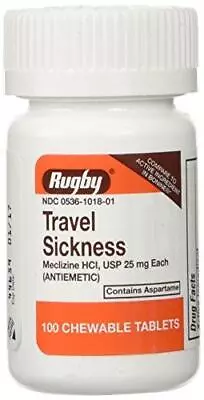 Rugby Travel Sickness Tablets 100 Ea • $9.49