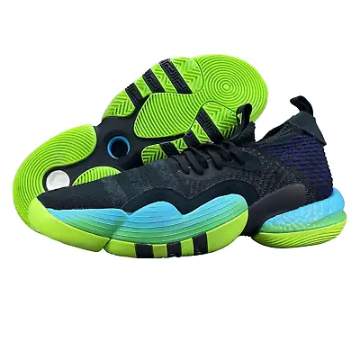Adidas Trae Young 2 Mens Size 10.5 Basketball Shoes Black Green Blue H06473 • $49.99