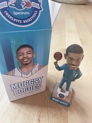 MUGGSY BOGUES Charlotte Hornets 30th Anniversary NBA Basketball￼ Bobblehead • $40