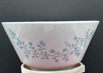 Martha Stewart MAIDENHAIR FERN BLUE Salad Serving Bowl 9  X 4.5  Macy's • $30