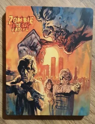 Zombie Flesh Eaters - Lucio Fulci - Arrow Video Blu-ray Steelbook W/booklet OOP • £38.99