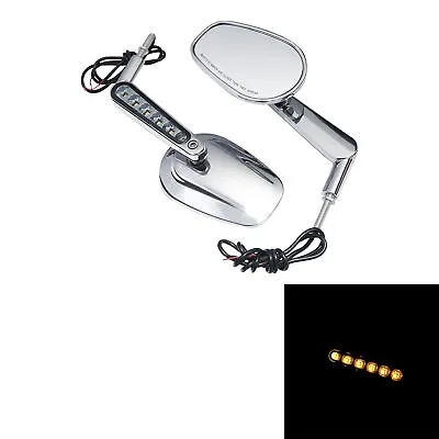 $52.99 • Buy Rear View Mirrors W/ LED Turn Signals Fit For Harley V-Rod Muscle VRSCF 09-17