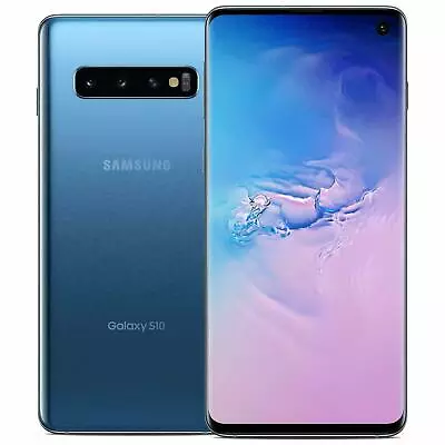 Samsung Galaxy S10 SM-G973U1 Factory Unlocked 128GB Prism Blue Good Heavy Burn • $99.99