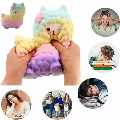$13.99 • Buy Funny Design Cartoon Jumbo Sheep S Quishy Slow Rising Alpaca S Queeze Toys