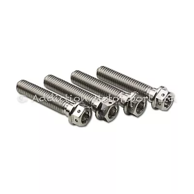 4x Titanium Front Fork Pinch Screws Bolt M8x40mm For Kawasaki ZX6R 2005 • £27.49