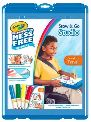 Crayola Color Wonder Mess Free Stow & Go Studio Travel Kit Brand New • £14.45