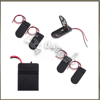 CR2032 6V BUTTON COIN CELL BATTERY HOLDER CASE BOX With ON / OFF SWITCH W/WIRE • £1.45