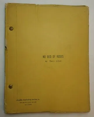 NO BED OF ROSES / Doris Julian 70's Musical Play Script Trude Heller Production • $265