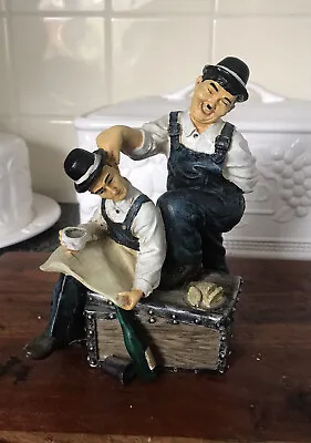 Laurel And Hardy Figures 19 Cm Tall 14 Cm Width Vgc • £35