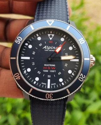 $325 • Buy Alpina Seastrong Horological Quartz Blue Dial Men's Smart Watch No. AL-282LNN4V6